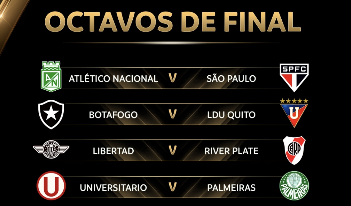 Así quedó el sorteo de los octavos de final de la Copa Libertadores ...